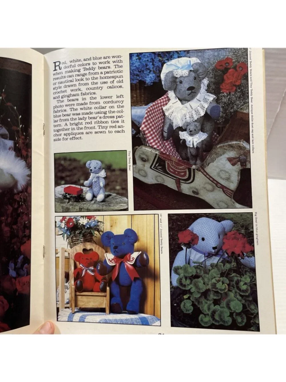 Making Bears Nancy Southerland Holmes 1983 Teddy Bear Pattern Book - EUC (Read)